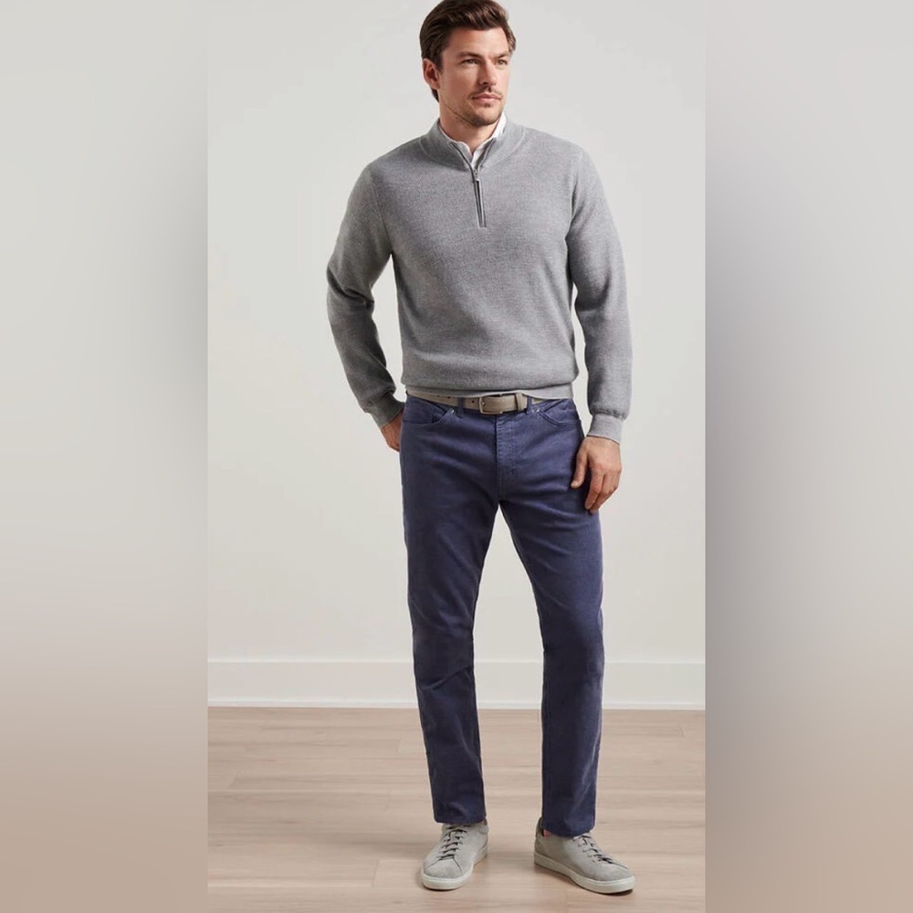 Peter Millar Superior Soft Corduroy Five-Pocket Pant Dark Navy 40